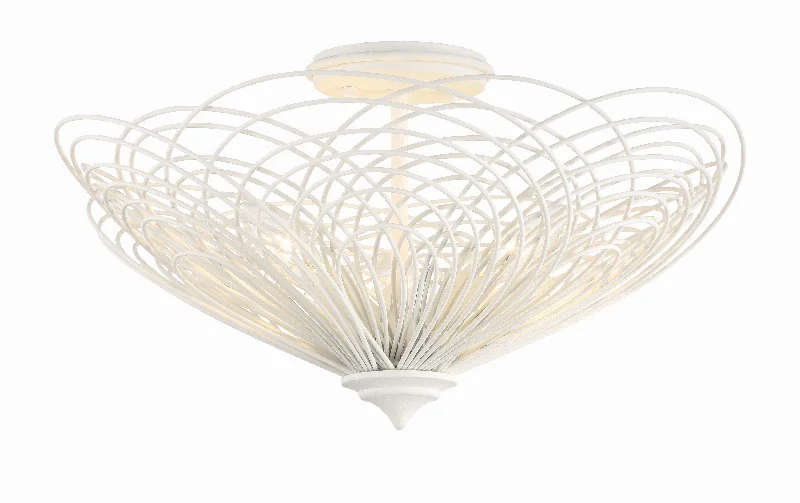 Large Chandeliers for Grand Halls and FoyersLarge Chandeliers for Grand Halls and FoyersDoral 3 Light Matte White Semi Flush Mount - C193-DOR-B7703-MT Large Chandeliers for Grand Halls and FoyersLarge Chandeliers for Grand Halls and FoyersDoral 3 Light Matte White Semi Flush Mount - C193-DOR-B7703-MT