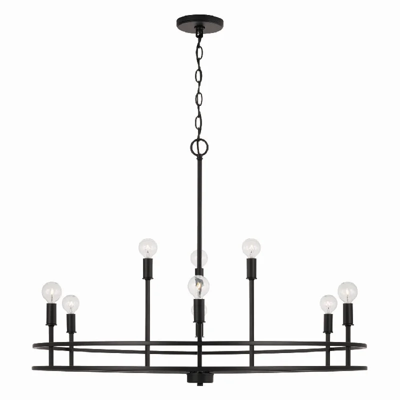 Chandeliers with Adjustable Height for Custom InstallationChandeliers with Adjustable Height for Custom InstallationCapital Fuller 448791MB Chandelier Light - Matte Black