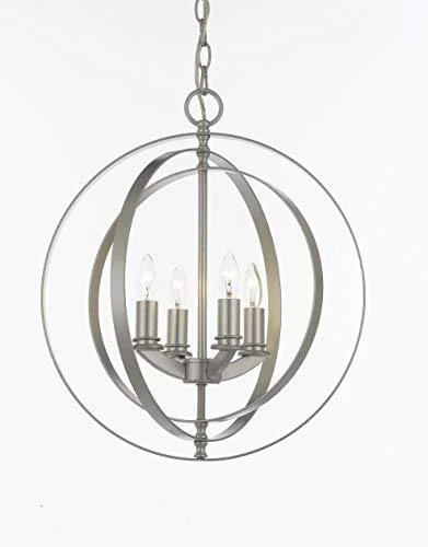 Chandeliers with Frosted Glass for a Softer Light DiffusionChandeliers with Frosted Glass for a Softer Light DiffusionContemporary Silver 4 Light Orb Chandelier Pendant Lighting - J10-10-ORB/4 Chandeliers with Frosted Glass for a Softer Light DiffusionChandeliers with Frosted Glass for a Softer Light DiffusionContemporary Silver 4 Light Orb Chandelier Pendant Lighting - J10-10-ORB/4