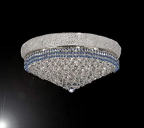 Minimalist Chandeliers for Sleek and Simple InteriorsMinimalist Chandeliers for Sleek and Simple InteriorsFlush French Empire Crystal Chandelier Chandeliers Lighting Trimmed with Blue Crystal! Good for Dining Room, Foyer, Entryway, Family Room and More! H16" X W30" - G93-FLUSH/B83/CS/541/24 Minimalist Chandeliers for Sleek and Simple InteriorsMinimalist Chandeliers for Sleek and Simple InteriorsFlush French Empire Crystal Chandelier Chandeliers Lighting Trimmed with Blue Crystal! Good for Dining Room, Foyer, Entryway, Family Room and More! H16" X W30" - G93-FLUSH/B83/CS/541/24