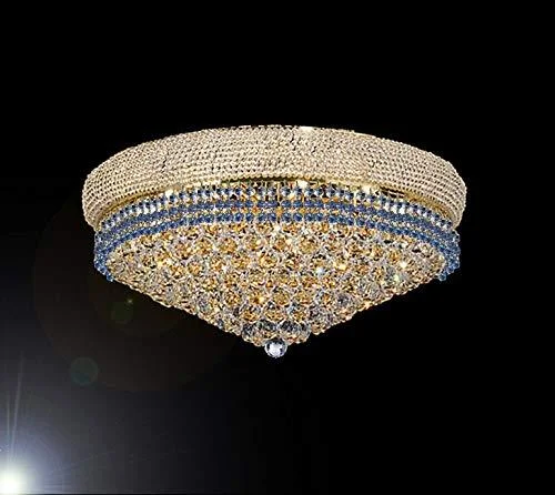 Chandeliers for High Ceilings to Fill Vertical SpaceChandeliers for High Ceilings to Fill Vertical SpaceFlush French Empire Crystal Chandelier Chandeliers Lighting Trimmed with Blue Crystal! Good for Dining Room, Foyer, Entryway, Family Room and More! H16" X W30" - G93-FLUSH/B83/CG/541/24 Chandeliers for High Ceilings to Fill Vertical SpaceChandeliers for High Ceilings to Fill Vertical SpaceFlush French Empire Crystal Chandelier Chandeliers Lighting Trimmed with Blue Crystal! Good for Dining Room, Foyer, Entryway, Family Room and More! H16" X W30" - G93-FLUSH/B83/CG/541/24