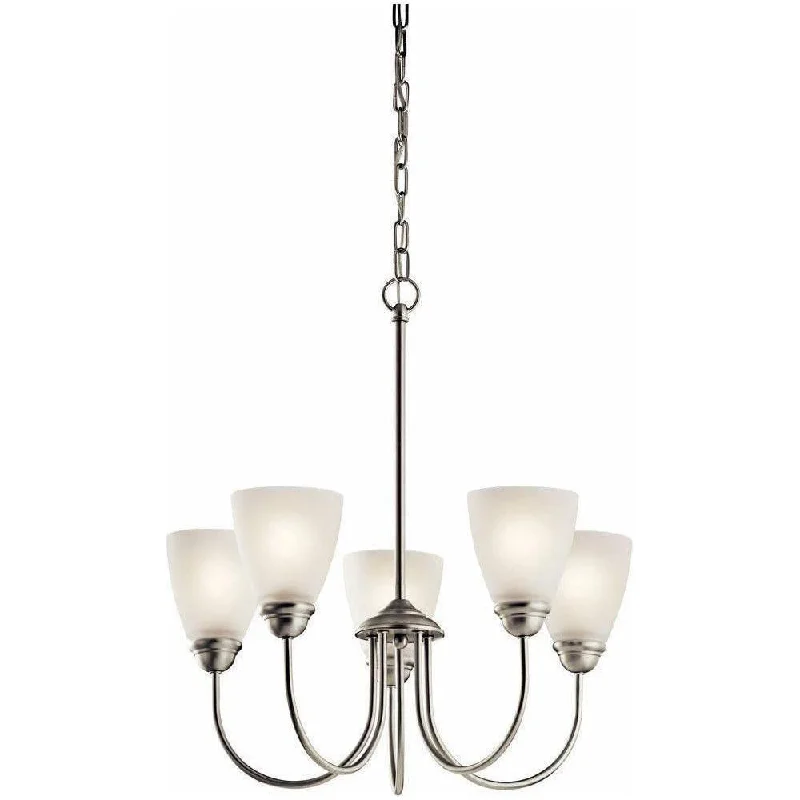 Chandeliers with Clear Crystal for a Sparkling EffectChandeliers with Clear Crystal for a Sparkling EffectKichler Jolie Chandelier 5Lt LED Chandeliers with Clear Crystal for a Sparkling EffectChandeliers with Clear Crystal for a Sparkling EffectKichler Jolie Chandelier 5Lt LED