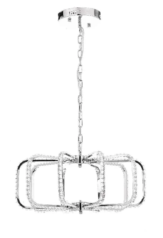 Chandeliers with Frosted Glass for a Softer Light DiffusionChandeliers with Frosted Glass for a Softer Light DiffusionModern/Contemporary LED Crystal Chandelier Lighting Chandeliers Good for Dining Room, Foyer, Entryway, Family Room, Bedroom and More! H 11" W 22" - G7-76013/220 Chandeliers with Frosted Glass for a Softer Light DiffusionChandeliers with Frosted Glass for a Softer Light DiffusionModern/Contemporary LED Crystal Chandelier Lighting Chandeliers Good for Dining Room, Foyer, Entryway, Family Room, Bedroom and More! H 11" W 22" - G7-76013/220