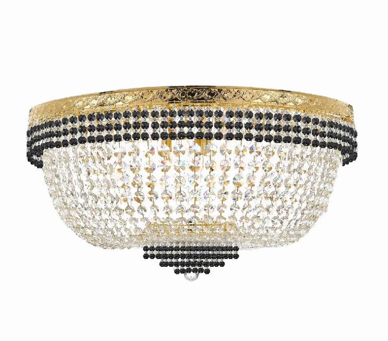 Bohemian - Style Beaded Chandeliers for Eclectic DecorBohemian - Style Beaded Chandeliers for Eclectic DecorNail Salon French Empire Crystal Flush Chandelier Lighting Dressed with Jet Black Crystal Balls - Great for The Dining Room, Foyer, Entryway and More! H 20" W 36" 25 Lights - G93-B75/FLUSH/CG/4199/25 Bohemian - Style Beaded Chandeliers for Eclectic DecorBohemian - Style Beaded Chandeliers for Eclectic DecorNail Salon French Empire Crystal Flush Chandelier Lighting Dressed with Jet Black Crystal Balls - Great for The Dining Room, Foyer, Entryway and More! H 20" W 36" 25 Lights - G93-B75/FLUSH/CG/4199/25
