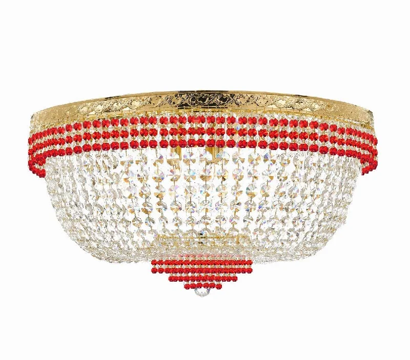 Chandeliers with Dimmable Lights for Ambiance ControlChandeliers with Dimmable Lights for Ambiance ControlNail Salon French Empire Crystal Flush Chandelier Lighting Dressed with Ruby Red Crystal Balls - Great for The Dining Room H 20" W 36" 25 Lights - G93-B74/FLUSH/CG/4199/25 Chandeliers with Dimmable Lights for Ambiance ControlChandeliers with Dimmable Lights for Ambiance ControlNail Salon French Empire Crystal Flush Chandelier Lighting Dressed with Ruby Red Crystal Balls - Great for The Dining Room H 20" W 36" 25 Lights - G93-B74/FLUSH/CG/4199/25