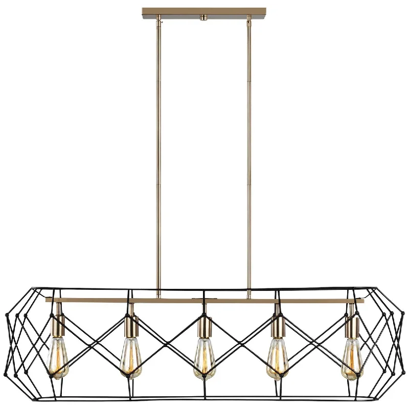 Chandeliers with Metal Frames in Copper FinishChandeliers with Metal Frames in Copper FinishSea Gull Lighting Zarra 5-Light Linear Chandeliers with Metal Frames in Copper FinishChandeliers with Metal Frames in Copper FinishSea Gull Lighting Zarra 5-Light Linear