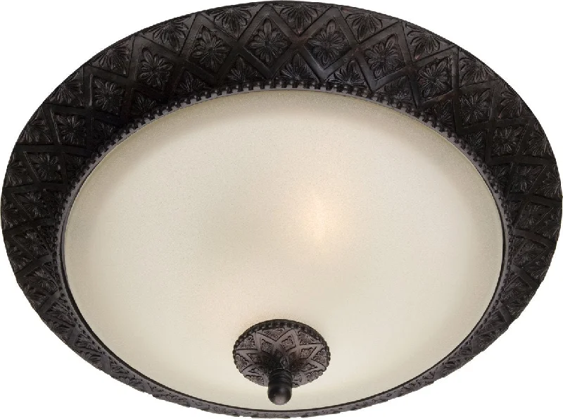 Chandeliers with Metal Frames in Black FinishChandeliers with Metal Frames in Black FinishSymphony 2-Light Flush Mount Oil Rubbed Bronze - C157-11240SVOI Chandeliers with Metal Frames in Black FinishChandeliers with Metal Frames in Black FinishSymphony 2-Light Flush Mount Oil Rubbed Bronze - C157-11240SVOI