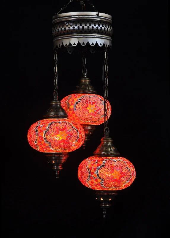 Chandeliers with Metal Frames in Copper FinishChandeliers with Metal Frames in Copper FinishTurkish Mosaic 3 Globe Chandelier Chandeliers with Metal Frames in Copper FinishChandeliers with Metal Frames in Copper FinishTurkish Mosaic 3 Globe Chandelier