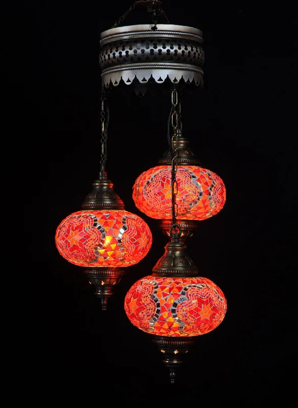 Chandeliers with Adjustable Height for Custom InstallationChandeliers with Adjustable Height for Custom InstallationTurkish Mosaic 3 Globe Chandelier Chandeliers with Adjustable Height for Custom InstallationChandeliers with Adjustable Height for Custom InstallationTurkish Mosaic 3 Globe Chandelier