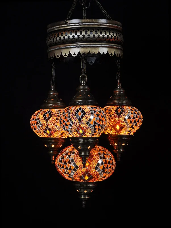 Large Chandeliers for Grand Halls and FoyersLarge Chandeliers for Grand Halls and FoyersTurkish Mosaic 4 Globe Chandelier Lamp Large Chandeliers for Grand Halls and FoyersLarge Chandeliers for Grand Halls and FoyersTurkish Mosaic 4 Globe Chandelier Lamp