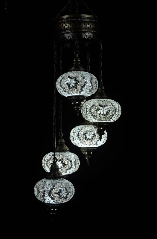 Chandeliers with Adjustable Height for Custom InstallationChandeliers with Adjustable Height for Custom InstallationTurkish Mosaic 5 Globe Chandelier Lamp Chandeliers with Adjustable Height for Custom InstallationChandeliers with Adjustable Height for Custom InstallationTurkish Mosaic 5 Globe Chandelier Lamp