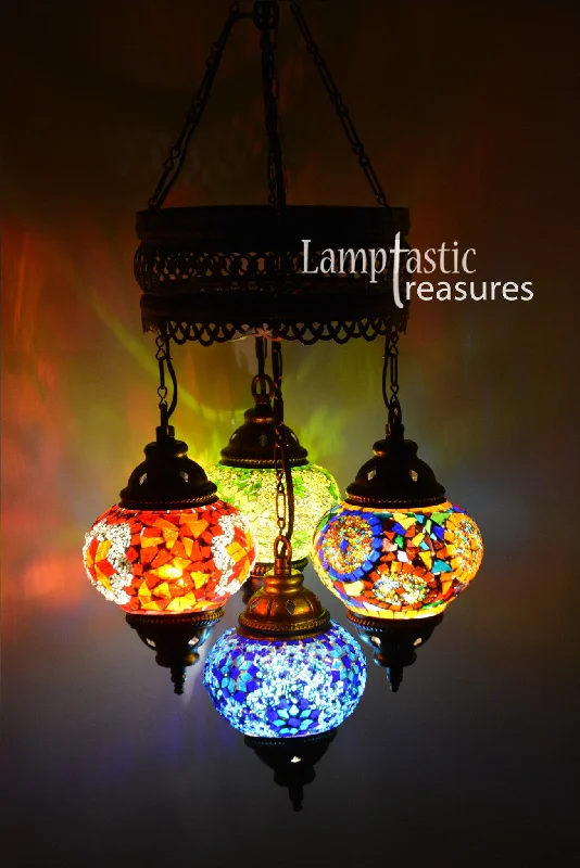 Chandeliers for Low Ceilings to Avoid OvercrowdingChandeliers for Low Ceilings to Avoid OvercrowdingTurkish Mosaic Chandelier Lamp