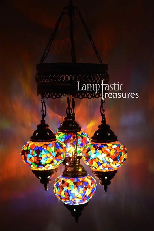 Chandeliers with Sputnik - Style Design for a Futuristic VibeChandeliers with Sputnik - Style Design for a Futuristic VibeTurkish Mosaic Chandelier Lamp