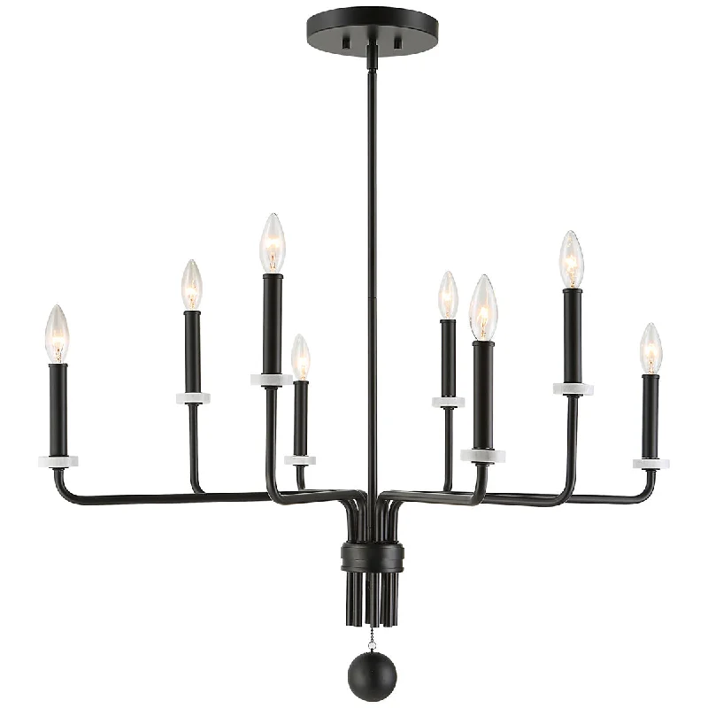 Chandeliers with Metal Frames in Black FinishChandeliers with Metal Frames in Black FinishUttermost Ebony Elegance 8-Light Chandelier Chandeliers with Metal Frames in Black FinishChandeliers with Metal Frames in Black FinishUttermost Ebony Elegance 8-Light Chandelier