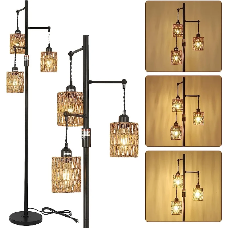 Modern Minimalist Floor Lamp for Contemporary Living RoomsModern Minimalist Floor Lamp for Contemporary Living Rooms3-Lights Boho Floor Lamp with Stepless Dimmer - Brown+Rattan - 5.7 Modern Minimalist Floor Lamp for Contemporary Living RoomsModern Minimalist Floor Lamp for Contemporary Living Rooms3-Lights Boho Floor Lamp with Stepless Dimmer - Brown+Rattan - 5.7