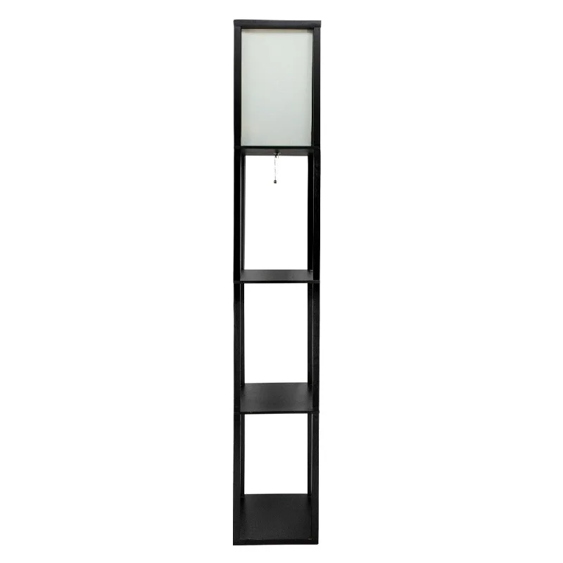 Fabric Floor Lamp with a Linen Shade for a Relaxed AestheticFabric Floor Lamp with a Linen Shade for a Relaxed Aesthetic62.5" Wood Etagere , Floor Lamp, Black 62.5"H - 10.2" x 10.2" x 62.5" Fabric Floor Lamp with a Linen Shade for a Relaxed AestheticFabric Floor Lamp with a Linen Shade for a Relaxed Aesthetic62.5" Wood Etagere , Floor Lamp, Black 62.5"H - 10.2" x 10.2" x 62.5"