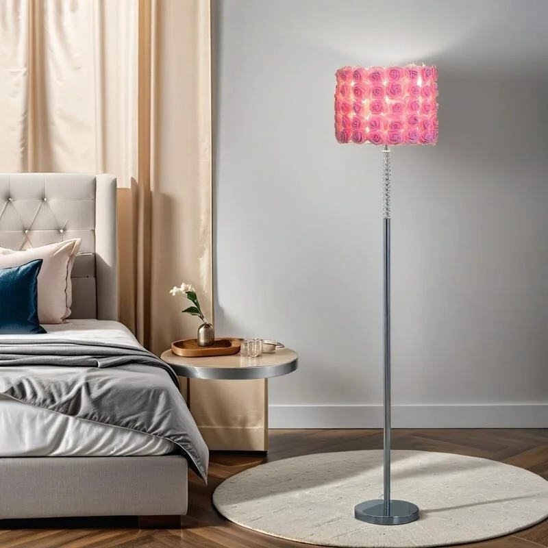 Bohemian Inspired Floor Lamp for Eclectic Home DecorBohemian Inspired Floor Lamp for Eclectic Home Decor63"In Pink Roses/Red/Yellow In Bloom Acrylic/Metal Floor Lamp Bohemian Inspired Floor Lamp for Eclectic Home DecorBohemian Inspired Floor Lamp for Eclectic Home Decor63"In Pink Roses/Red/Yellow In Bloom Acrylic/Metal Floor Lamp