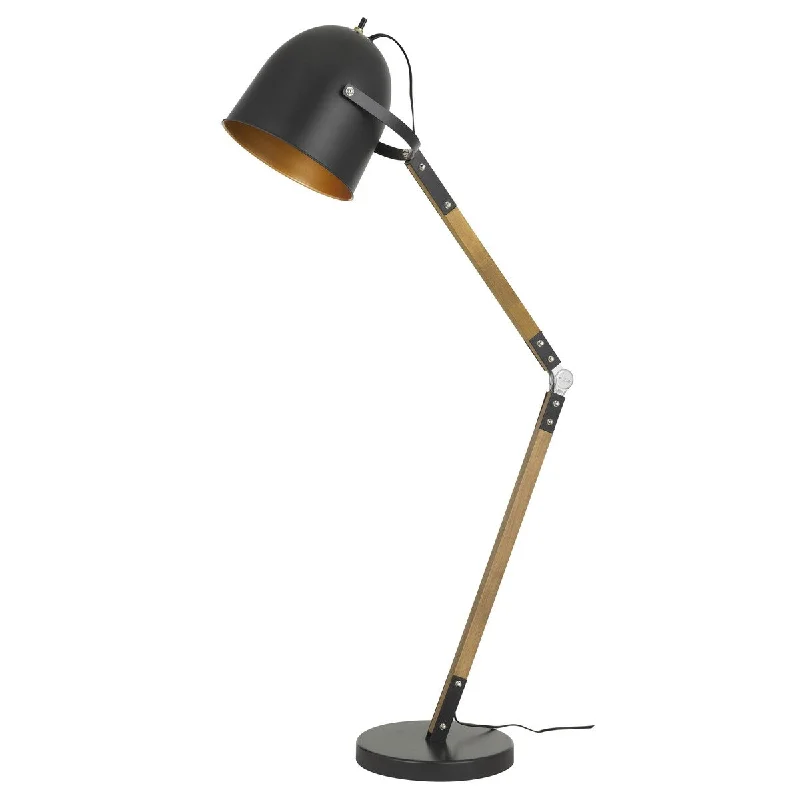 Way Switch Floor Lamp for Multiple Light Intensity Levels Way Switch Floor Lamp for Multiple Light Intensity LevelsArc Design Metal Floor Lamp with Adjustable Wooden Neck, Black Way Switch Floor Lamp for Multiple Light Intensity Levels Way Switch Floor Lamp for Multiple Light Intensity LevelsArc Design Metal Floor Lamp with Adjustable Wooden Neck, Black