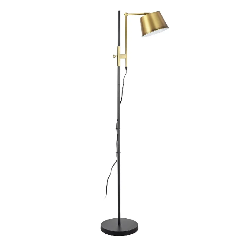 Bohemian Inspired Floor Lamp for Eclectic Home DecorBohemian Inspired Floor Lamp for Eclectic Home DecorAspen Crative One-Light Metal Floor Lamp, Industrial Design in Matte Black w/Antique Brass,63.75"H - Matte Black w/Antique Brass Bohemian Inspired Floor Lamp for Eclectic Home DecorBohemian Inspired Floor Lamp for Eclectic Home DecorAspen Crative One-Light Metal Floor Lamp, Industrial Design in Matte Black w/Antique Brass,63.75"H - Matte Black w/Antique Brass