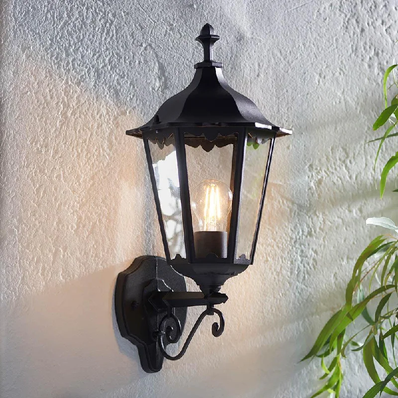Glass Floor Lamp with Frosted Shades for Soft Diffused LightGlass Floor Lamp with Frosted Shades for Soft Diffused LightEndon Burford Black Outdoor Wall Light