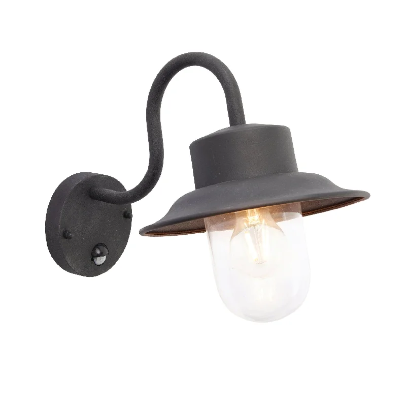 Fabric Floor Lamp with a Linen Shade for a Relaxed AestheticFabric Floor Lamp with a Linen Shade for a Relaxed AestheticEndon Chesham PIR Outdoor Black Wall Light