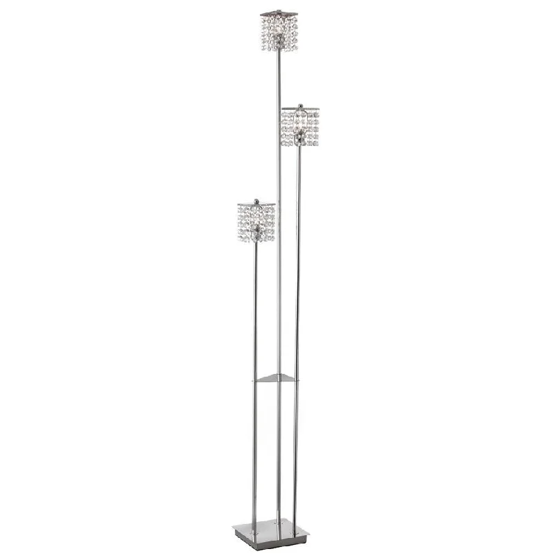 Smart Floor Lamp with Voice Control and Bluetooth ConnectivitySmart Floor Lamp with Voice Control and Bluetooth ConnectivityDainolite Staro Crystal and Polished Chrome 3-light Floor Lamp