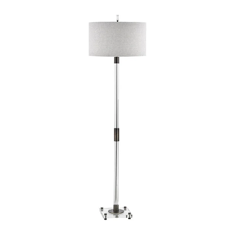 Dimmable Floor Lamp for Adjustable Lighting AmbianceDimmable Floor Lamp for Adjustable Lighting AmbianceDimond Lighting Throughline Floor Lamp with Cream Linen Shade