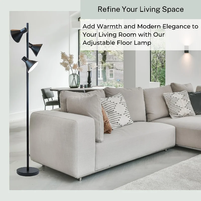 Marble Base Floor Lamp for a Touch of LuxuryMarble Base Floor Lamp for a Touch of LuxuryDorm Black Floor Lamp with 3 Adjustable Reading Room Lights - Measures: L:14.90 in. x W:14.90 in. x H:63.70 in. Marble Base Floor Lamp for a Touch of LuxuryMarble Base Floor Lamp for a Touch of LuxuryDorm Black Floor Lamp with 3 Adjustable Reading Room Lights - Measures: L:14.90 in. x W:14.90 in. x H:63.70 in.
