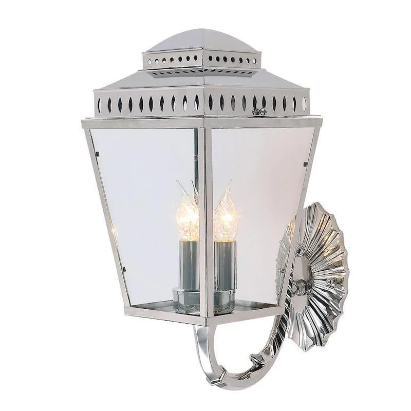 Glass Floor Lamp with Frosted Shades for Soft Diffused LightGlass Floor Lamp with Frosted Shades for Soft Diffused LightElstead Mansion House Polished Nickel Outdoor Wall Light