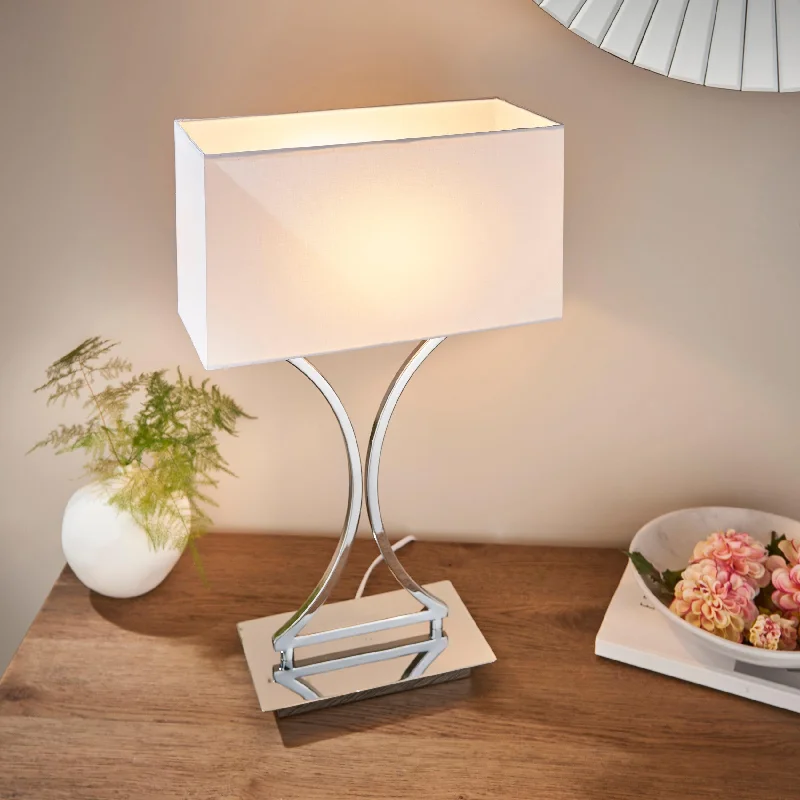 Modern Minimalist Floor Lamp for Contemporary Living RoomsModern Minimalist Floor Lamp for Contemporary Living RoomsEndon Epalle Chrome Plate & White Cotton Mix Table Lamp Modern Minimalist Floor Lamp for Contemporary Living RoomsModern Minimalist Floor Lamp for Contemporary Living RoomsEndon Epalle Chrome Plate & White Cotton Mix Table Lamp