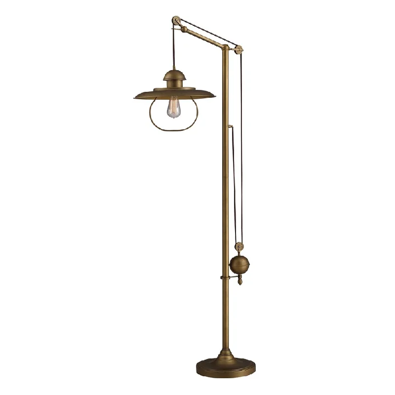 Smart Floor Lamp with Voice Control and Bluetooth ConnectivitySmart Floor Lamp with Voice Control and Bluetooth ConnectivityFarmhouse Antique Brass Floor Lamp