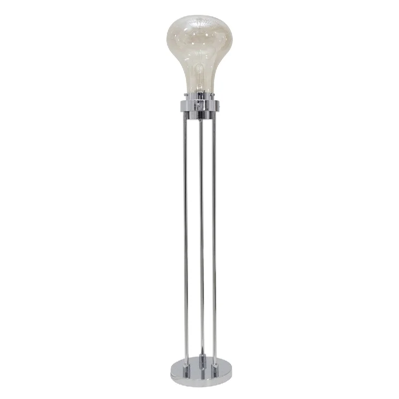Way Switch Floor Lamp for Multiple Light Intensity Levels Way Switch Floor Lamp for Multiple Light Intensity LevelsGlass 55" Light Bulb Floor Lamp, Silver Kd - Nickel Way Switch Floor Lamp for Multiple Light Intensity Levels Way Switch Floor Lamp for Multiple Light Intensity LevelsGlass 55" Light Bulb Floor Lamp, Silver Kd - Nickel