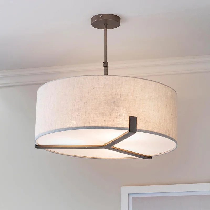 Metal Floor Lamp with a Matte Black Finish for a Sleek LookMetal Floor Lamp with a Matte Black Finish for a Sleek LookEndon Hayfield 3 Light Brushed Bronze Pendant Ceiling Light