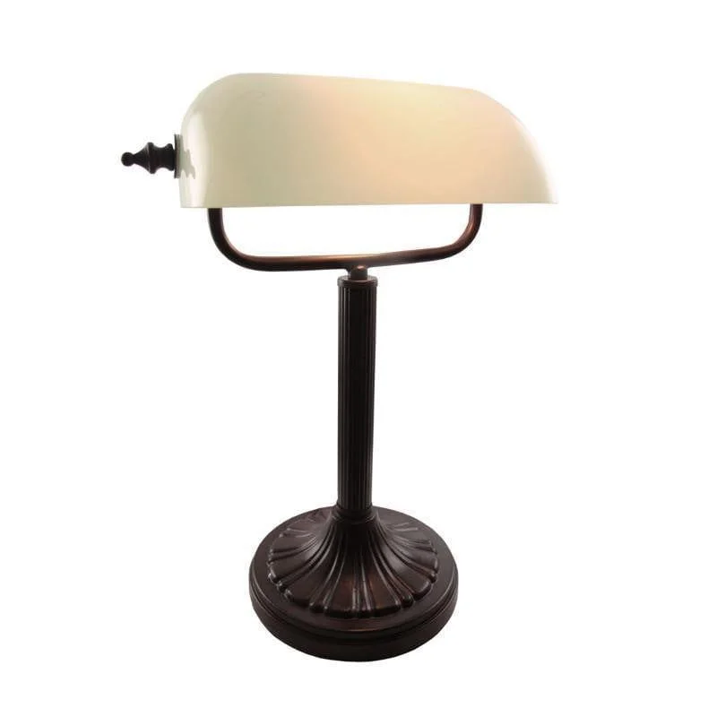 Modern Minimalist Floor Lamp for Contemporary Living RoomsModern Minimalist Floor Lamp for Contemporary Living RoomsAntique Bronze White Bankers Lamps BANK94