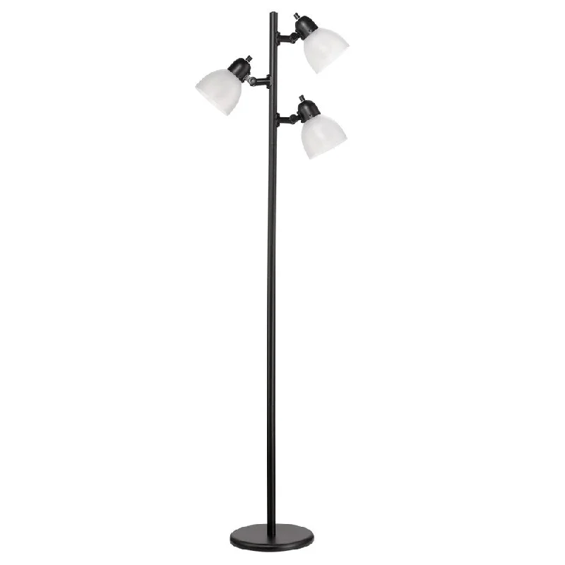 Rustic Farmhouse Style Floor Lamp for Cozy BedroomsRustic Farmhouse Style Floor Lamp for Cozy BedroomsLED for Life 63" 3-Light Matte Black LED Tree Lamp