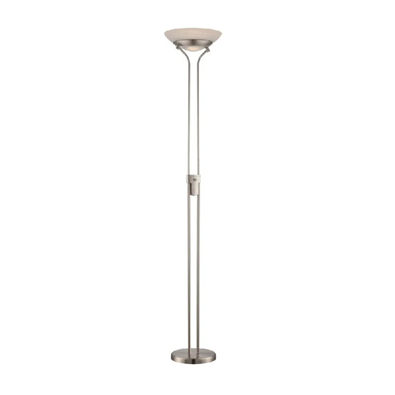 USB Charging Port Floor Lamp for Convenient Device ChargingUSB Charging Port Floor Lamp for Convenient Device ChargingLite Source Solarity 1-light Torch Lamp, Polished Steel