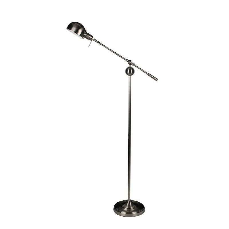 Modern Minimalist Floor Lamp for Contemporary Living RoomsModern Minimalist Floor Lamp for Contemporary Living RoomsMetal Task Floor Lamp, Silver, 60"