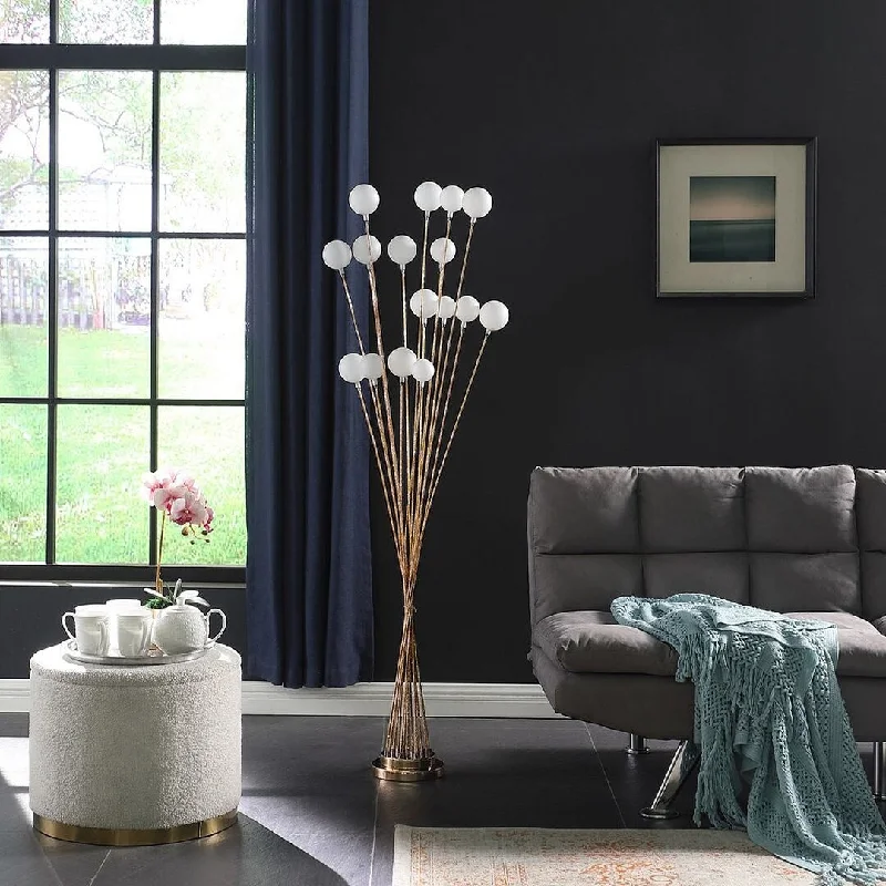 Bohemian Inspired Floor Lamp for Eclectic Home DecorBohemian Inspired Floor Lamp for Eclectic Home DecorModern 16 Light Acrylic Shade Aluminum Glow Gold Color Metal Floor Lamp Bohemian Inspired Floor Lamp for Eclectic Home DecorBohemian Inspired Floor Lamp for Eclectic Home DecorModern 16 Light Acrylic Shade Aluminum Glow Gold Color Metal Floor Lamp