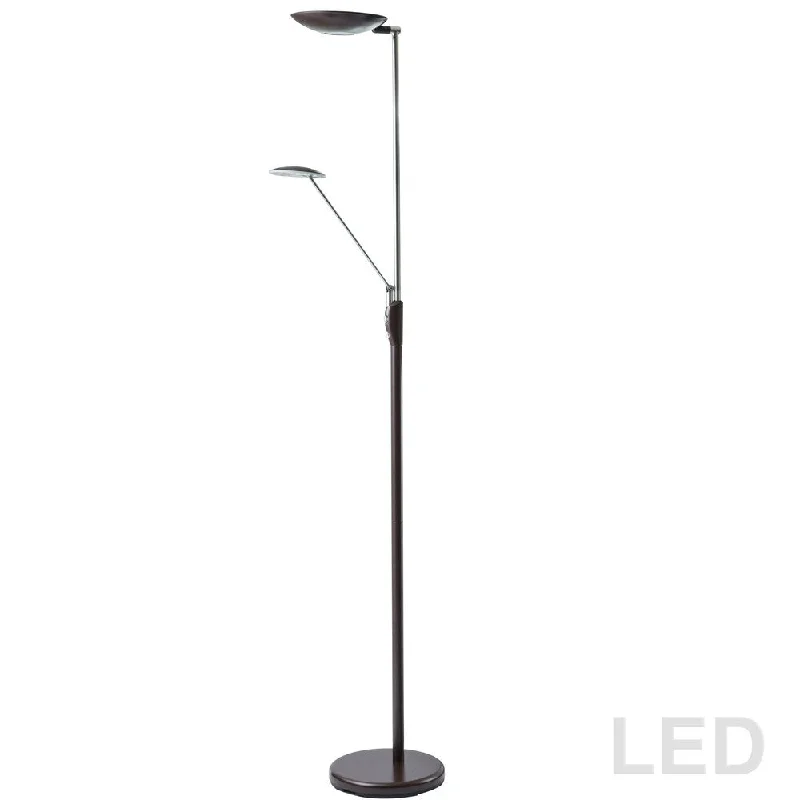 Wood Floor Lamp with Natural Grain for a Warm and Organic FeelWood Floor Lamp with Natural Grain for a Warm and Organic FeelMother & Son LED Floor Lamp, OBB Finish