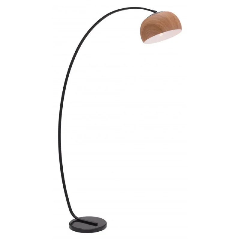 Bohemian Inspired Floor Lamp for Eclectic Home DecorBohemian Inspired Floor Lamp for Eclectic Home DecorOffex Brentwood Arc Floor Lamp with Faux Woodgrain Shade - Brown - 13.78"L x 46.46"W x 75.98"H Bohemian Inspired Floor Lamp for Eclectic Home DecorBohemian Inspired Floor Lamp for Eclectic Home DecorOffex Brentwood Arc Floor Lamp with Faux Woodgrain Shade - Brown - 13.78"L x 46.46"W x 75.98"H