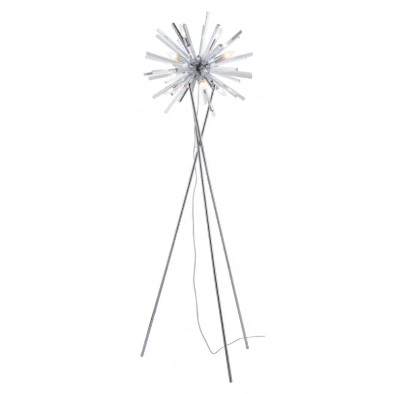 Metal Floor Lamp with a Matte Black Finish for a Sleek LookMetal Floor Lamp with a Matte Black Finish for a Sleek LookOffex Savoy Floor Lamp Electroplated Acrylic Chrome Finish - 25.59"L x 25.59"W x 70.87"H Metal Floor Lamp with a Matte Black Finish for a Sleek LookMetal Floor Lamp with a Matte Black Finish for a Sleek LookOffex Savoy Floor Lamp Electroplated Acrylic Chrome Finish - 25.59"L x 25.59"W x 70.87"H