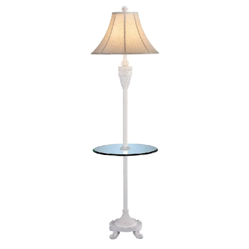 Metal Floor Lamp with a Matte Black Finish for a Sleek LookMetal Floor Lamp with a Matte Black Finish for a Sleek LookSeahaven Shell Cottage White Glass Tray Floor Lamp 64" high