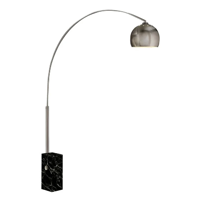 Dimmable Floor Lamp for Adjustable Lighting AmbianceDimmable Floor Lamp for Adjustable Lighting AmbianceSteel Floor Lamp with Sleek Curved Rod and Marble Base, Black and Silver Dimmable Floor Lamp for Adjustable Lighting AmbianceDimmable Floor Lamp for Adjustable Lighting AmbianceSteel Floor Lamp with Sleek Curved Rod and Marble Base, Black and Silver