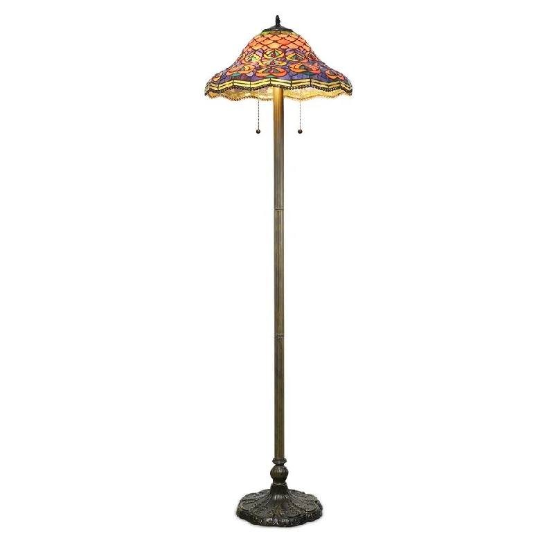 Marble Base Floor Lamp for a Touch of LuxuryMarble Base Floor Lamp for a Touch of LuxuryTiffany-style Peacock Floor Lamp