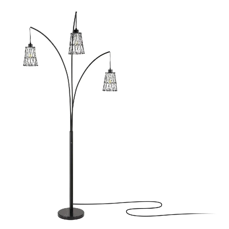 Fabric Floor Lamp with a Linen Shade for a Relaxed AestheticFabric Floor Lamp with a Linen Shade for a Relaxed AestheticWINGBO 3-Arc Floor Lamp with Variable Metal Cage Shade Arching Tree Lamp - N/A