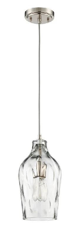 Industrial Style Ceiling Lights with Exposed Bulbs and Metal CagesIndustrial Style Ceiling Lights with Exposed Bulbs and Metal Cages6.63" 1 Light Mini Pendant in Brushed Polished Nickel Industrial Style Ceiling Lights with Exposed Bulbs and Metal CagesIndustrial Style Ceiling Lights with Exposed Bulbs and Metal Cages6.63" 1 Light Mini Pendant in Brushed Polished Nickel