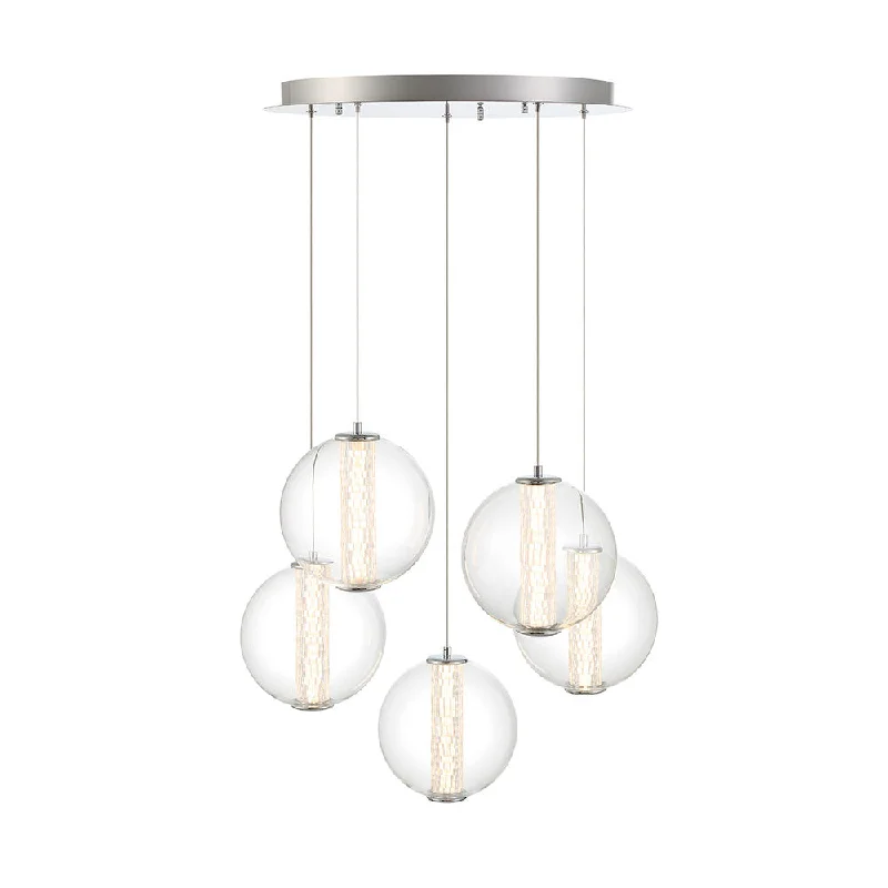 Modern Minimalist Ceiling Lights for Contemporary InteriorsModern Minimalist Ceiling Lights for Contemporary InteriorsAtomo 5 Light Pendant in Chrome