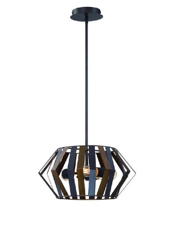 Rustic Ceiling Lights with Reclaimed Wood and Distressed FinishesRustic Ceiling Lights with Reclaimed Wood and Distressed FinishesBevelo, 3 Lights Pend/semi, Wood/brz