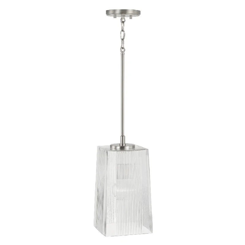 Rustic Ceiling Lights with Reclaimed Wood and Distressed FinishesRustic Ceiling Lights with Reclaimed Wood and Distressed FinishesCapital Lexi 341711BN Pendant Light - Brushed Nickel