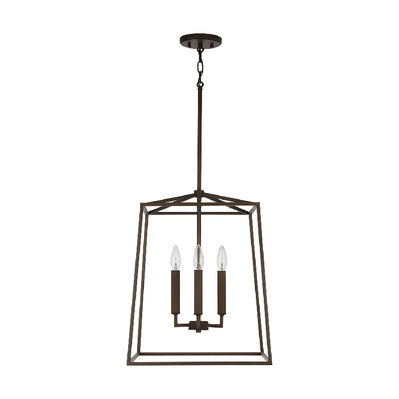 Art Deco Ceiling Lights with Geometric Patterns and Metallic FinishesArt Deco Ceiling Lights with Geometric Patterns and Metallic FinishesCapital Thea 537642OR Pendant Light - Oil Rubbed Bronze